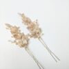 Zlaté vlásenky s lístky a perlami