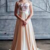 Elegantní společenské šaty Enid s květinovou výšivkou